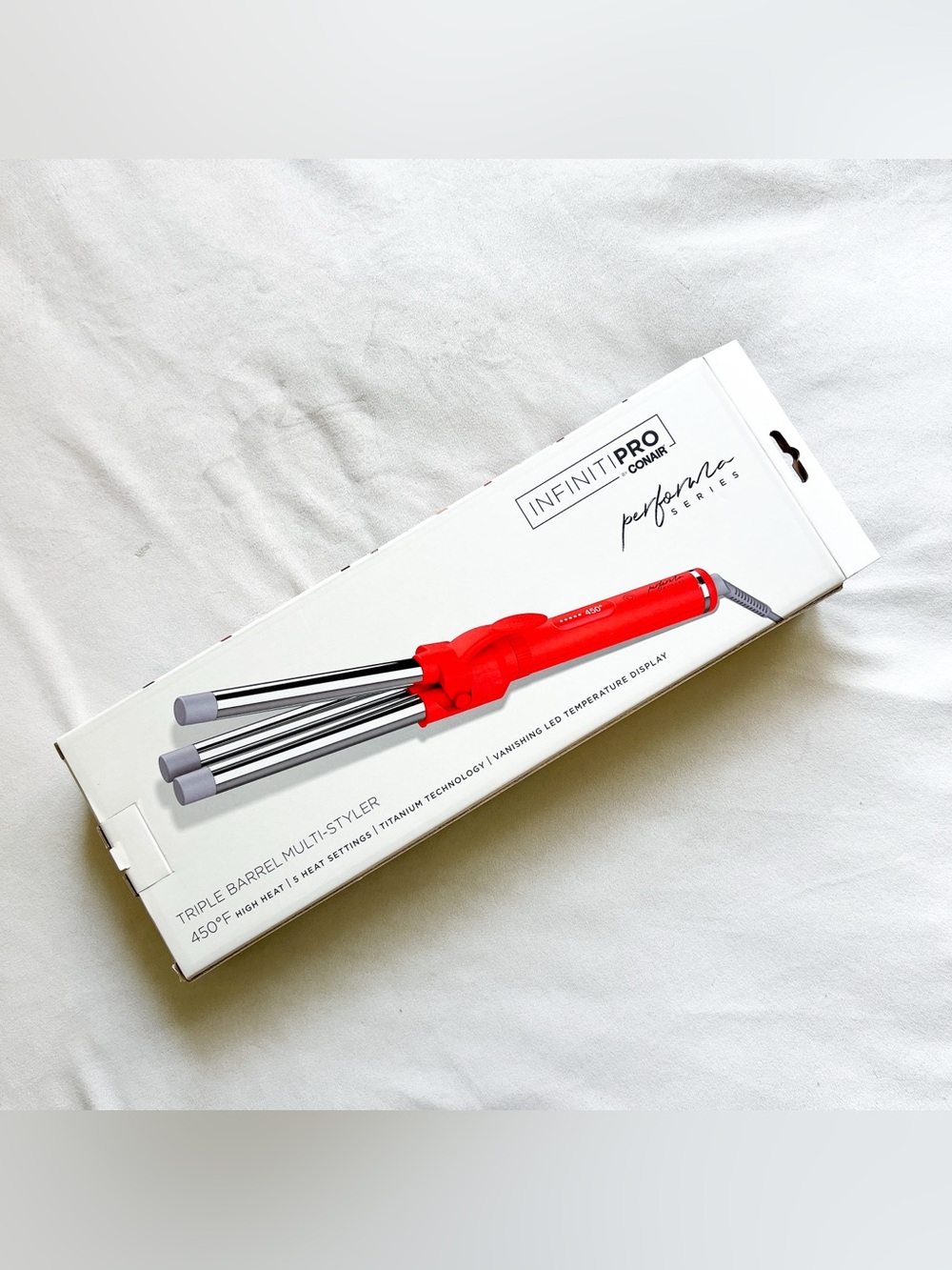 Conair INFINITIPRO Red Triple Barrel Hair Multi-Styler